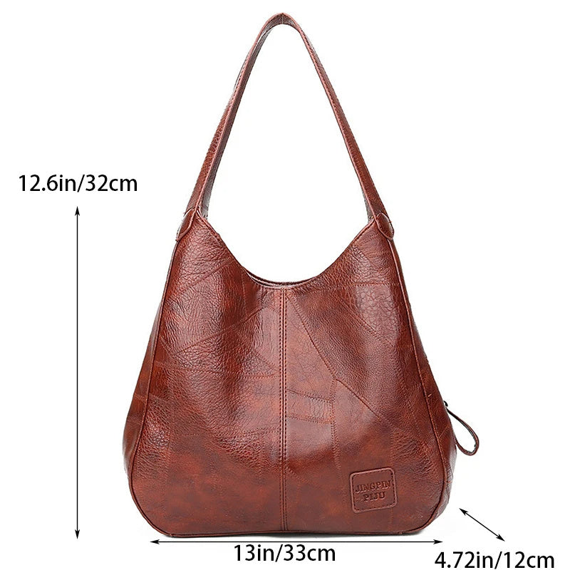 Sac à bandoulière en cuir de grande capacité pour femmes - Vogalia