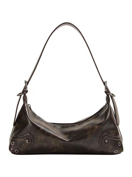 Sac messager cuir huilé marron niche