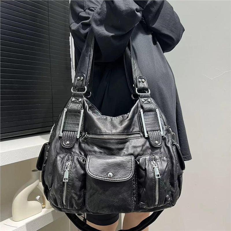 Éva messenger litchi pattern vue face