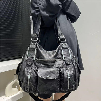 Éva messenger litchi pattern vue face
