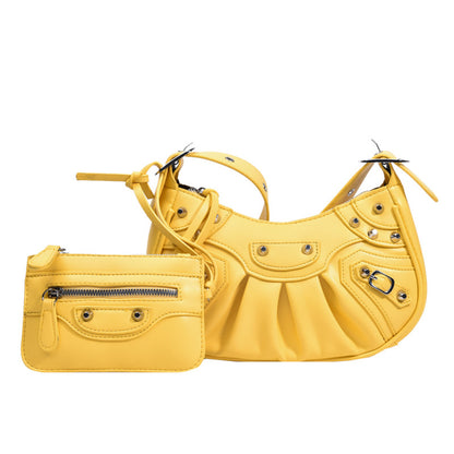 Sac croissant vert citron