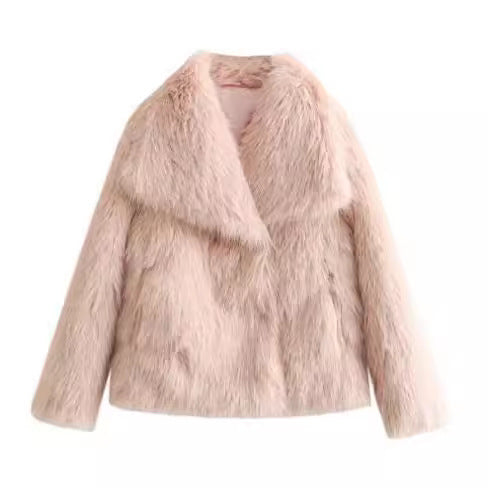 Manteau d'hiver en peluche pour femmes