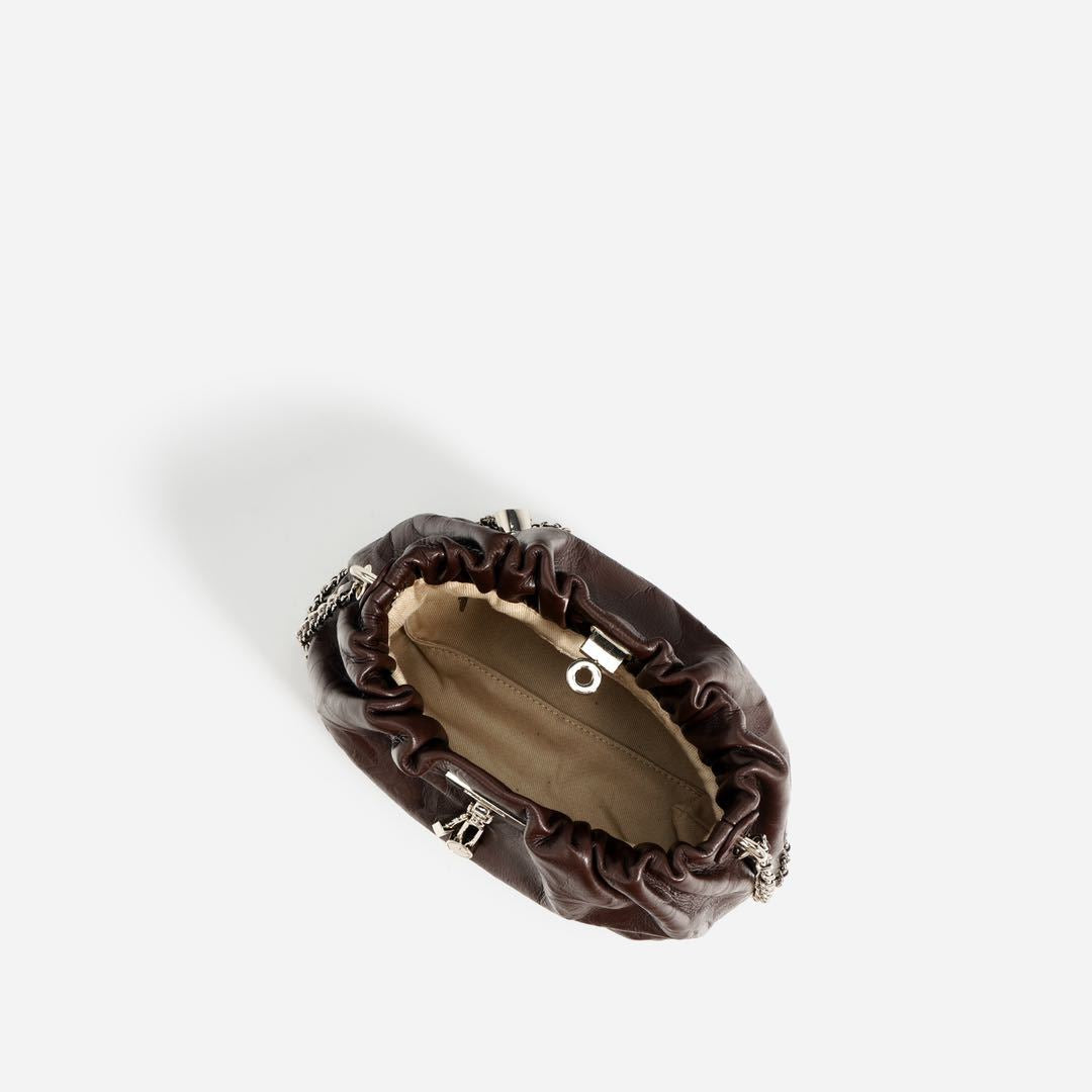 Sac nuage plissé vue profil