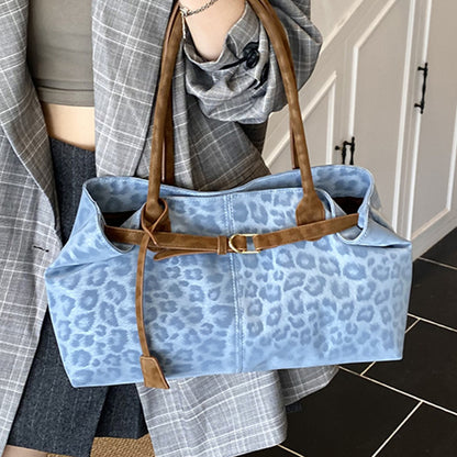 Sac épaule léopard noir fashion