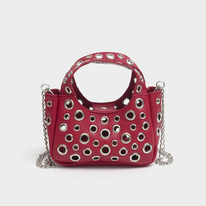 Sac seau bandoulière vintage vue profil