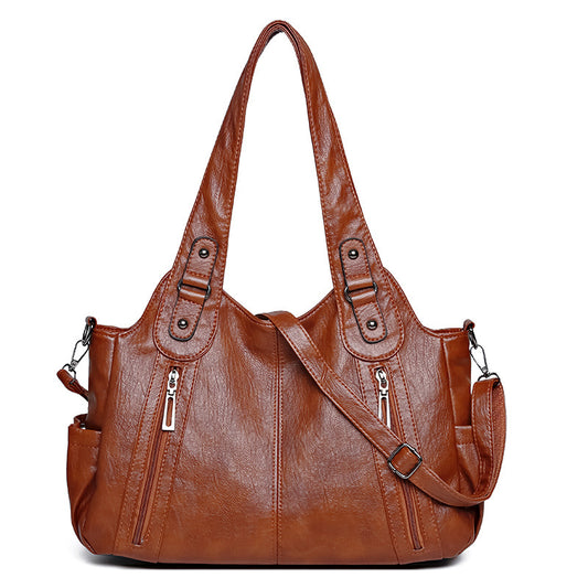 Sac à main en PU décontracté et américain vintage européen tout assorti - Vogalia