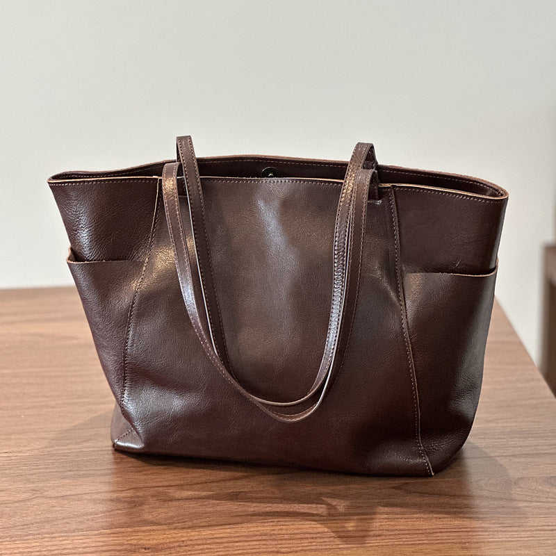 Grand sac cuir vue intérieure