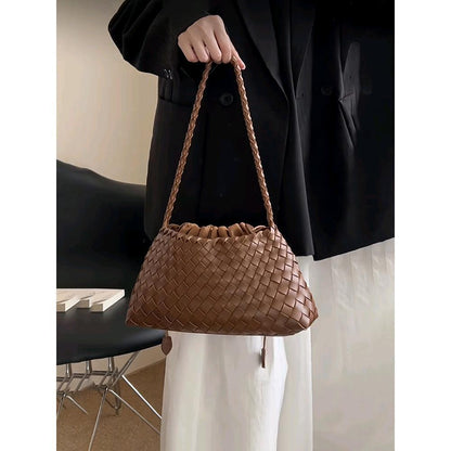 Sac à boulettes en cuir authentique pour femmes – Sac à main bandoulière