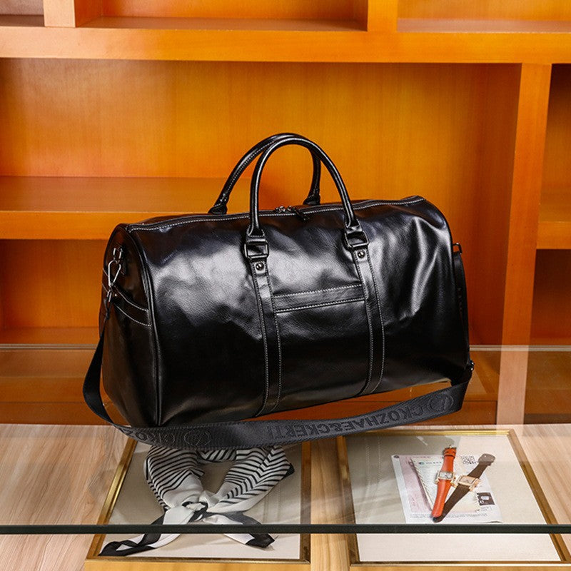 Sac tote homme cuir PU disponible en deux couleurs : café et noir, grand sac 36-55L