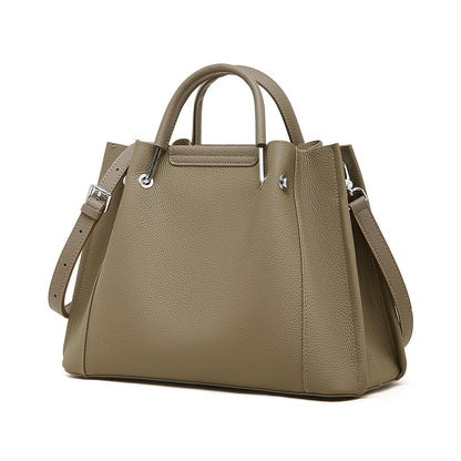 Sac cuir pleine fleur poche 3D extérieure