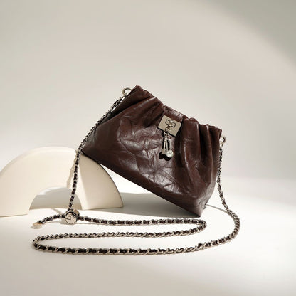 Sac nuage plissé myrtille