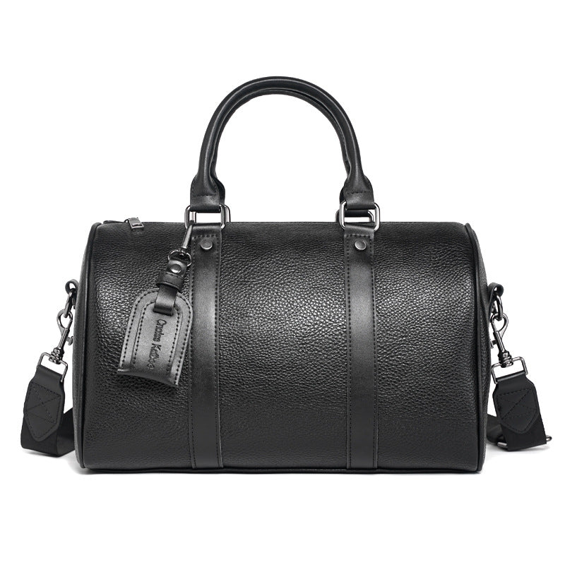 Sac cuir litchi noir waterproof Hannelore Vogalia Paris