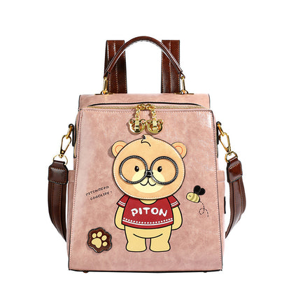 Sac dos sling ours beige cartoon