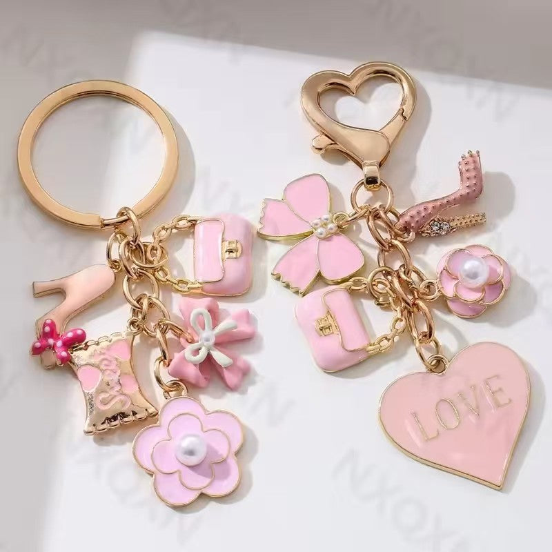 Pendentif cœur lettres vue face
