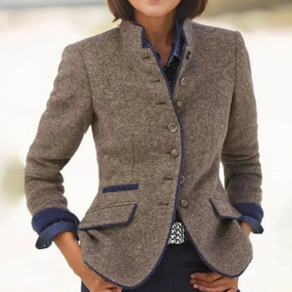 Veste laine graphite multi-boutons Quinn Vogalia Paris