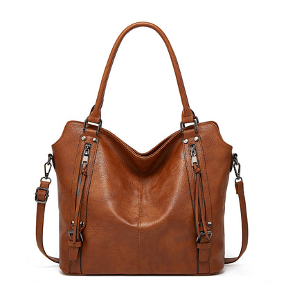 Tote bag double fermeture noir