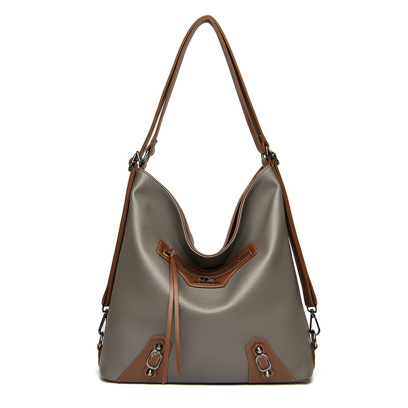 Sac crossbody gris multipoches