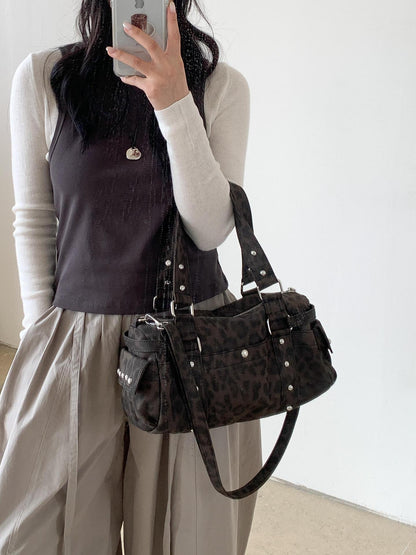 Sac main animal print vue face
