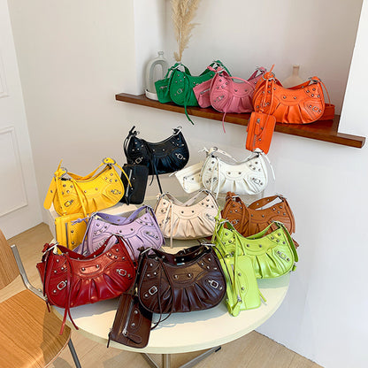 Sac croissant marron
