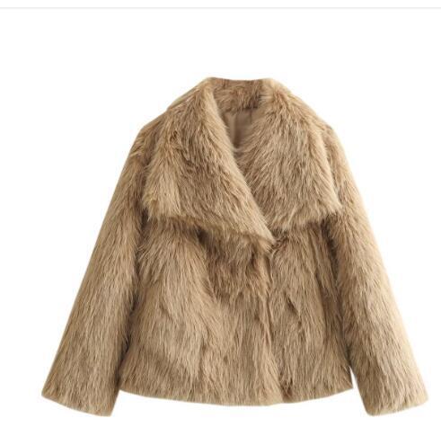 Manteau d'hiver en peluche pour femmes