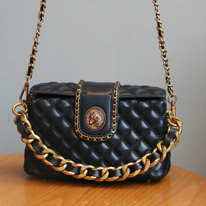 Sac PU losanges vue profil