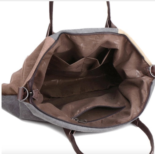 Tote bag canard violet café