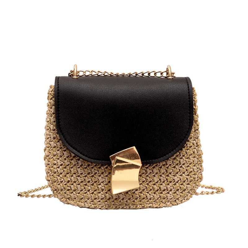 Sac crossbody paille vue intérieure