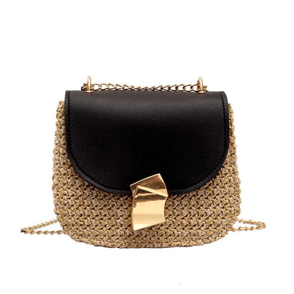 Sac crossbody paille vue intérieure
