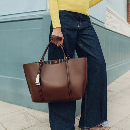 Tote commuter rétro marron