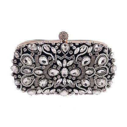 Pochette Soirée Femme Diamants Perles