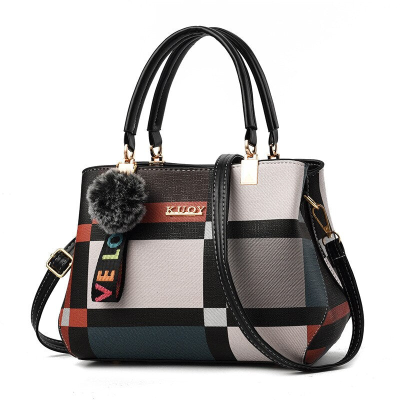 Sac messenger PU noir Élodie Vogalia Paris