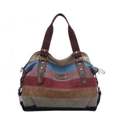 Sac canvas coloré vue face