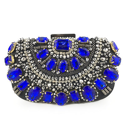 Pochette Soirée Femme Diamants Perles