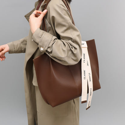 Tote cuir premium vue profil