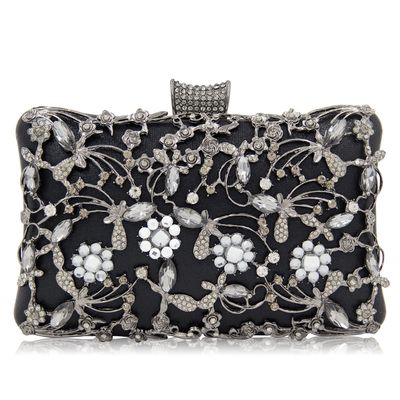 Pochette soirée strass port épaule
