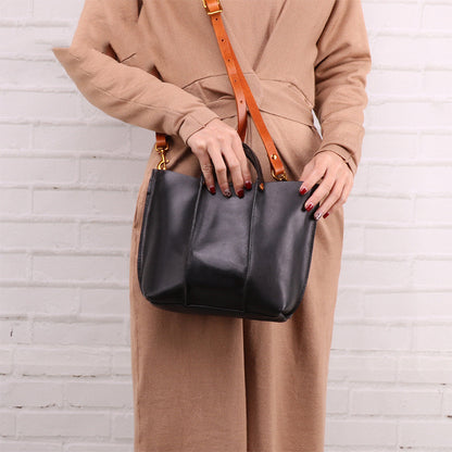 Sac cuir multicouche marron