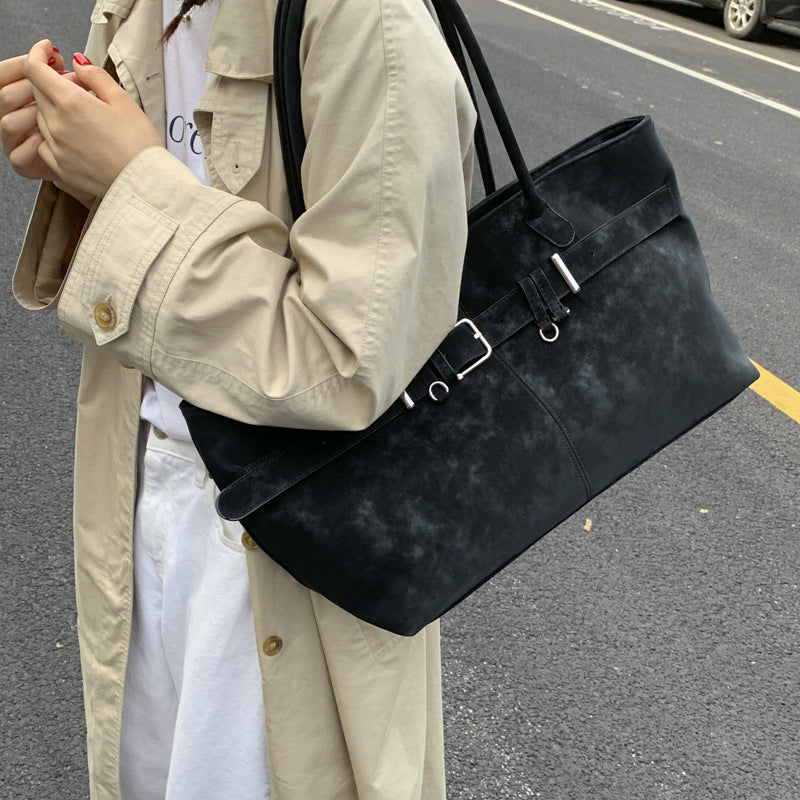 Una sac café kaki vue face