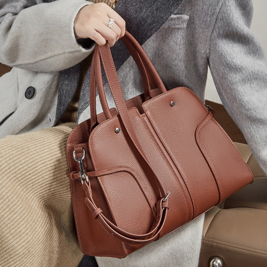Sac cuir vachette pleine fleur vue profil