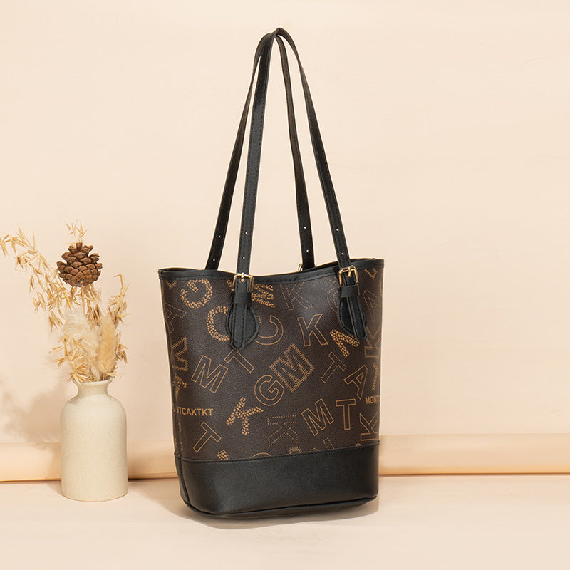 Sac seau marron design