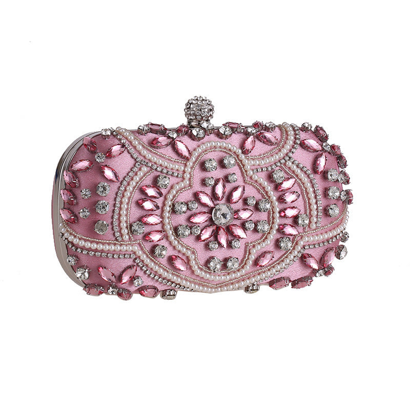 Pochette Soirée Femme Diamants Perles