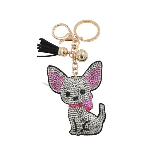 Pendentif strass noir fille