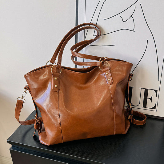Women's Retro Shoulder Bag - Large Capacity &amp; Vintage Elegance