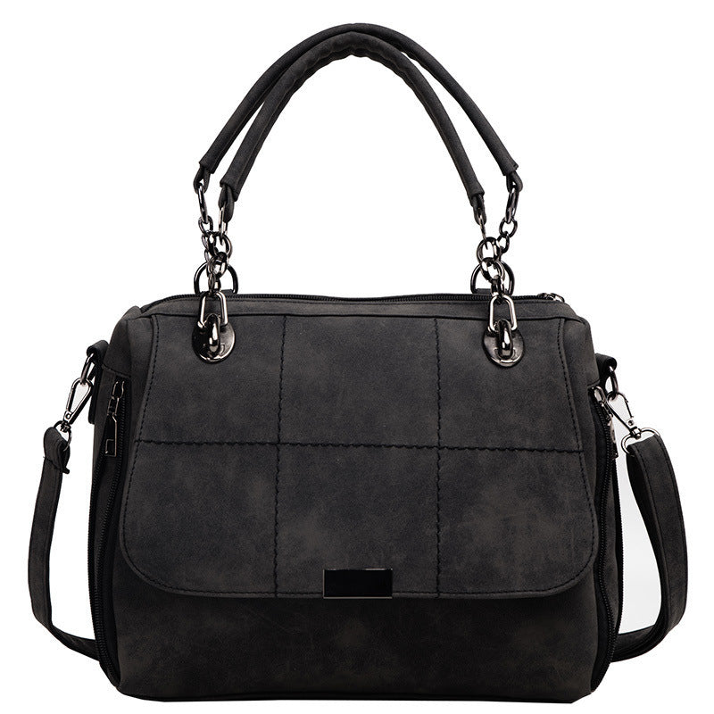 Sac à main Style Boston, cuir PU mat vert matcha