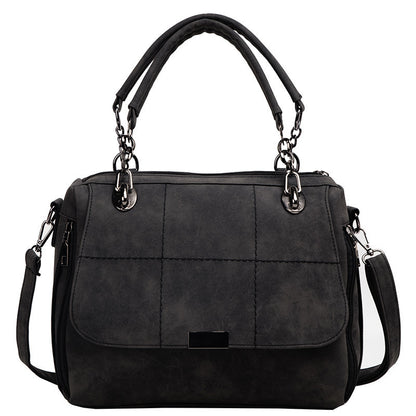 Sac à main Style Boston, cuir PU mat vert matcha