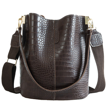 Sac seau à main cuir noir
