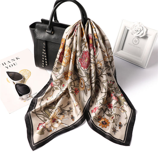 Foulard soie professionnel beige