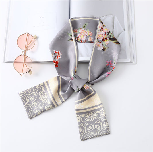 Long foulard soie ruban style A
