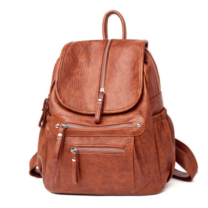 Sac à dos peau agneau noir