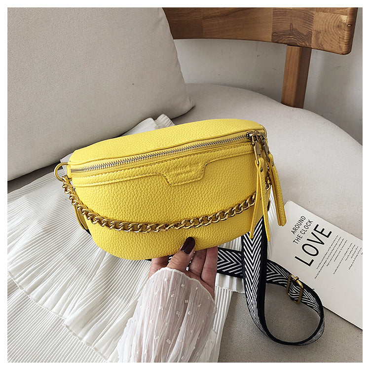 Sac banane PU vert clair tendance
