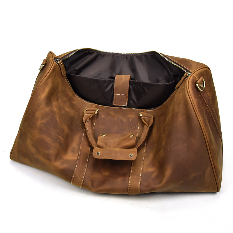 Sac fourre-tout cuir marron clair
